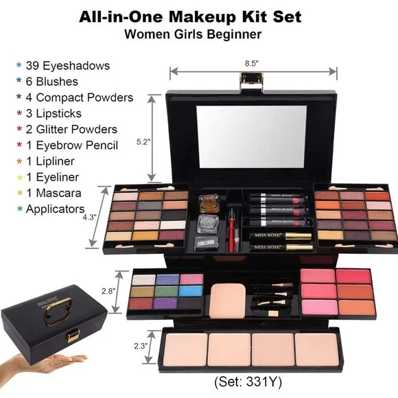 M 58 Color Professional Makeup pallet, Makeup Kit for Women Full Kit, All In One